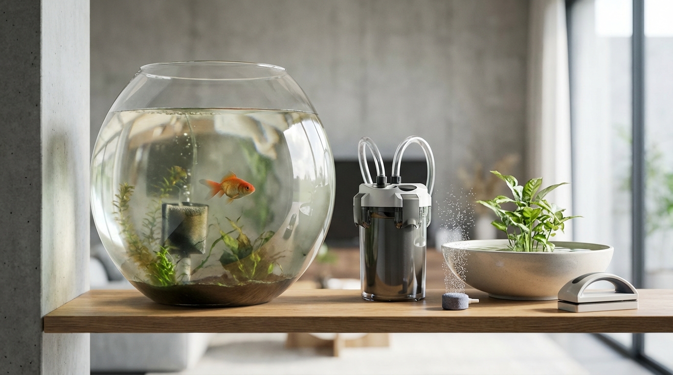 丸い水槽のデメリットと対策4つ|後悔しないために知っておくこと