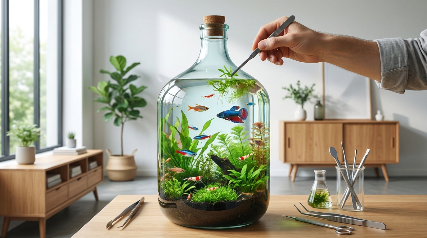 ボトルアクアリウムを長く楽しむ管理方法