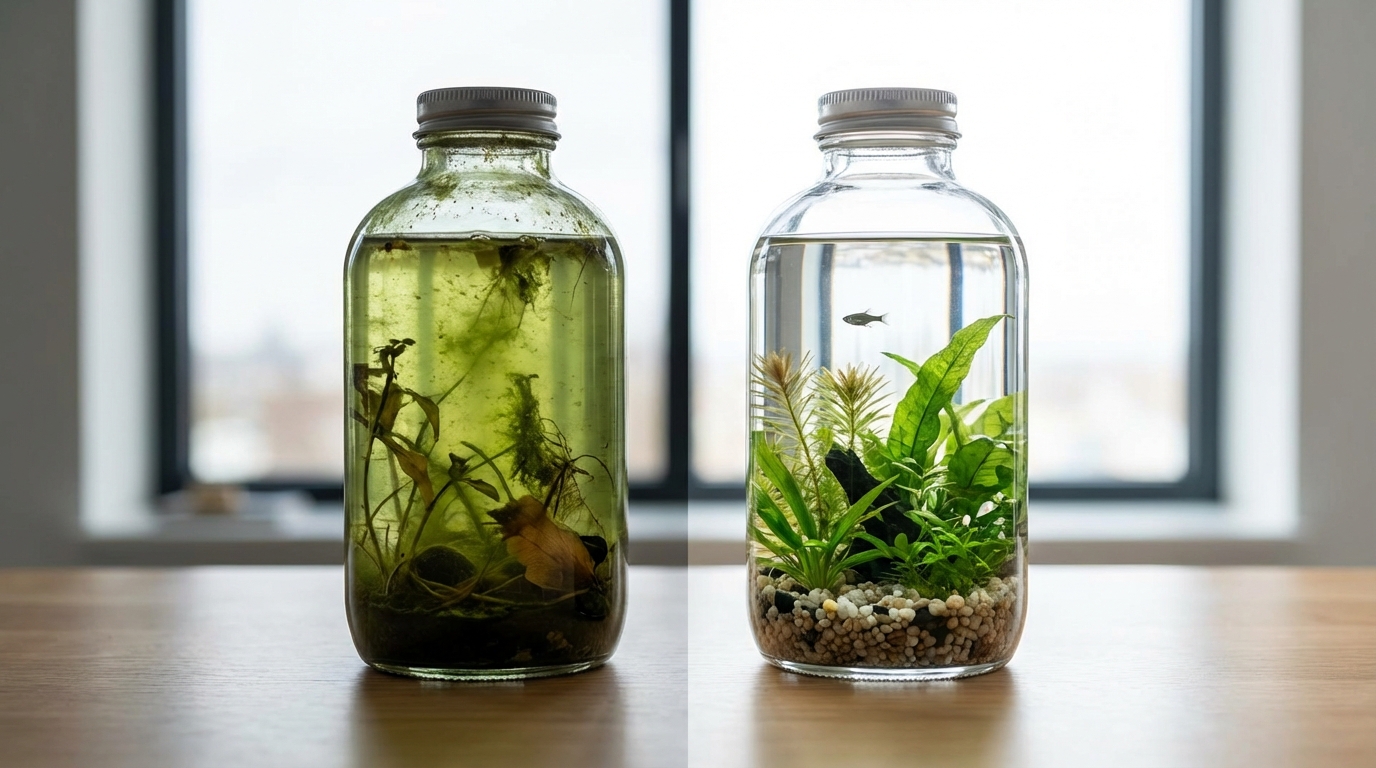 ボトルアクアリウムのよくある失敗と対処法