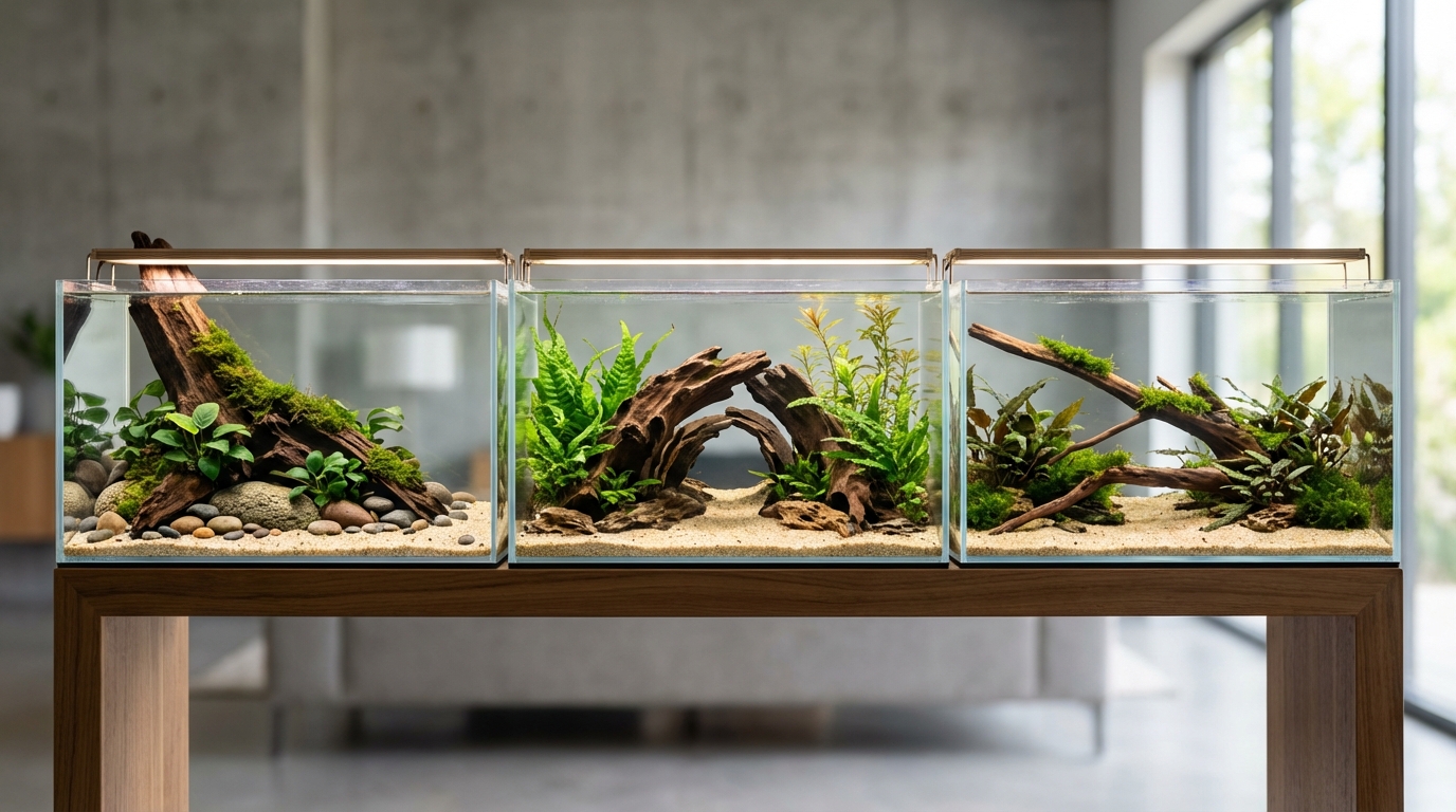 流木レイアウトの基本構図3パターン｜初心者はここから始めよう