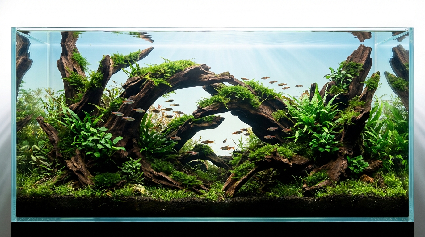 プロが使うアクアリウム流木レイアウト5つの応用テクニック
