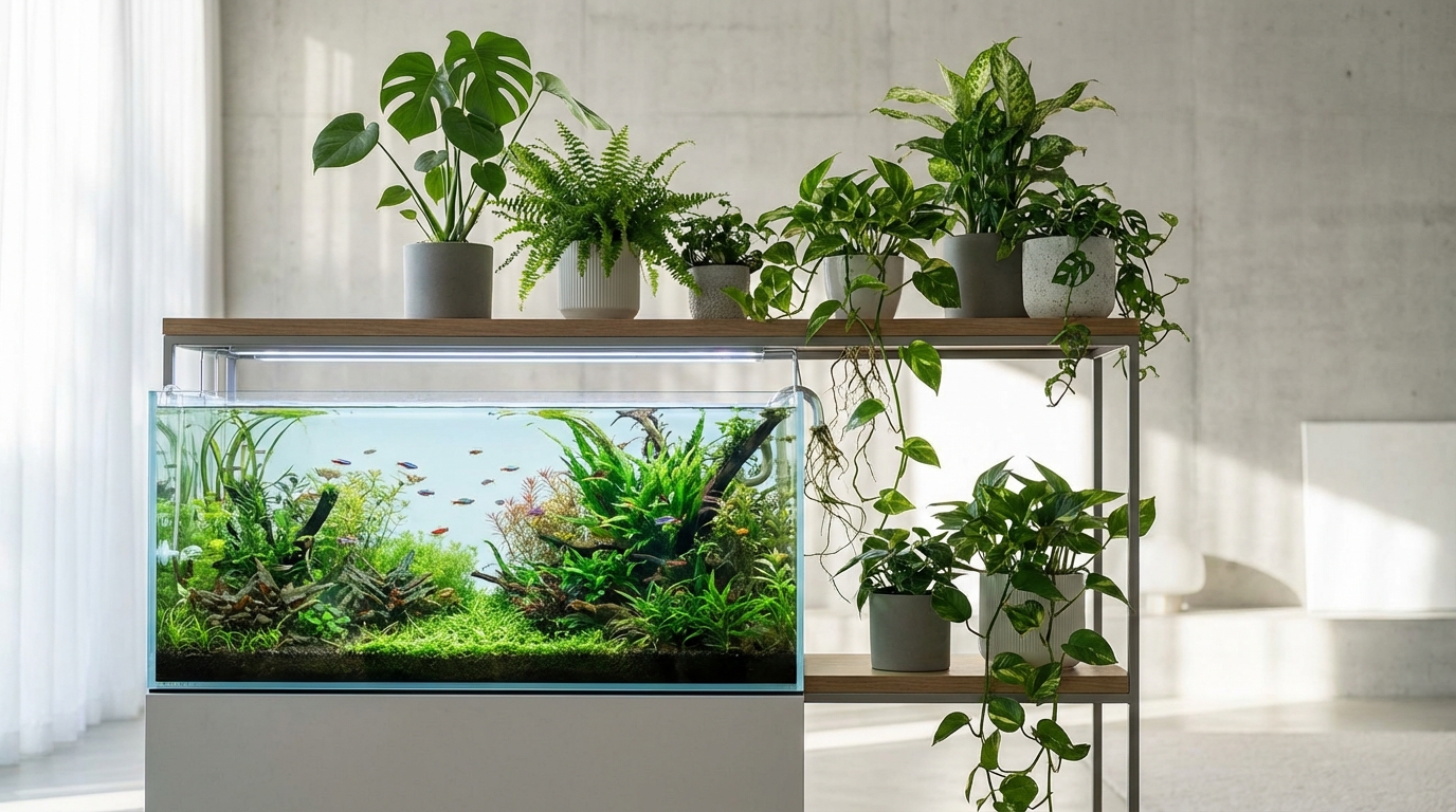 観葉植物×水槽のセットアップ手順5ステップ【実践編】