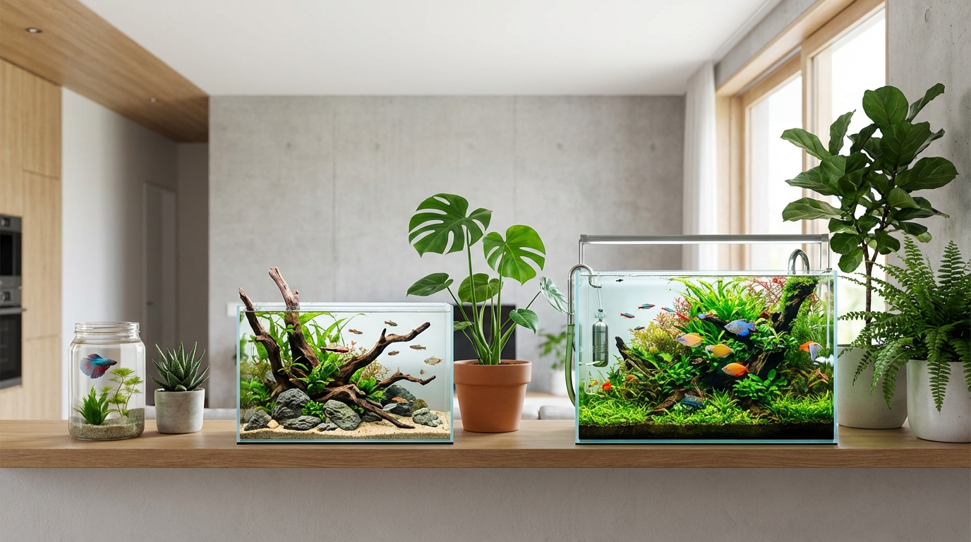 予算別おすすめ構成｜3,000円から始めるアクアリウム×観葉植物