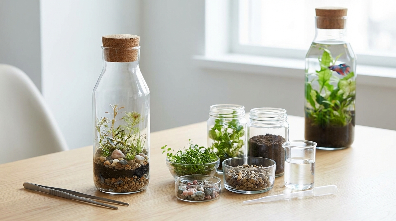 ボトルアクアリウム水草の作り方|初心者でも失敗しない7ステップ
