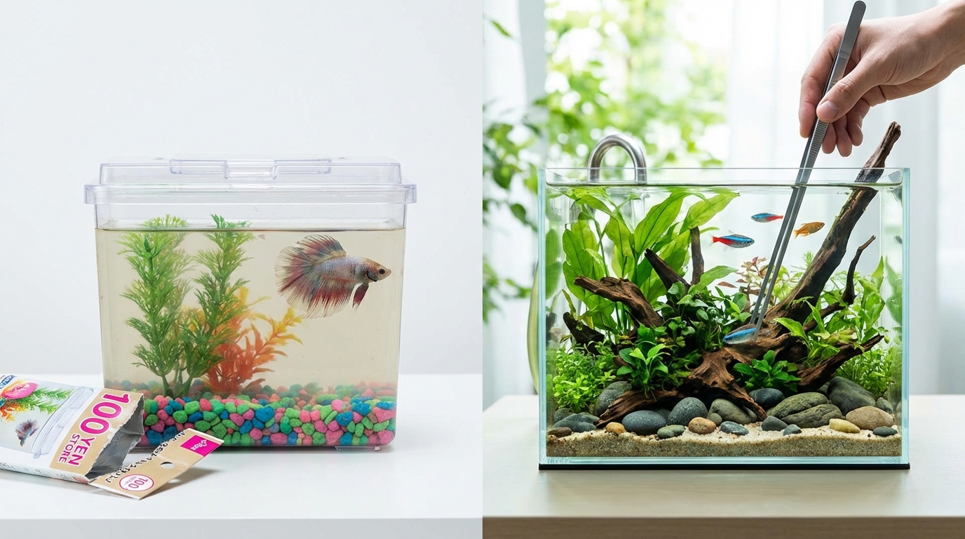 100均アクアリウムでやりがちな失敗5つと対処法