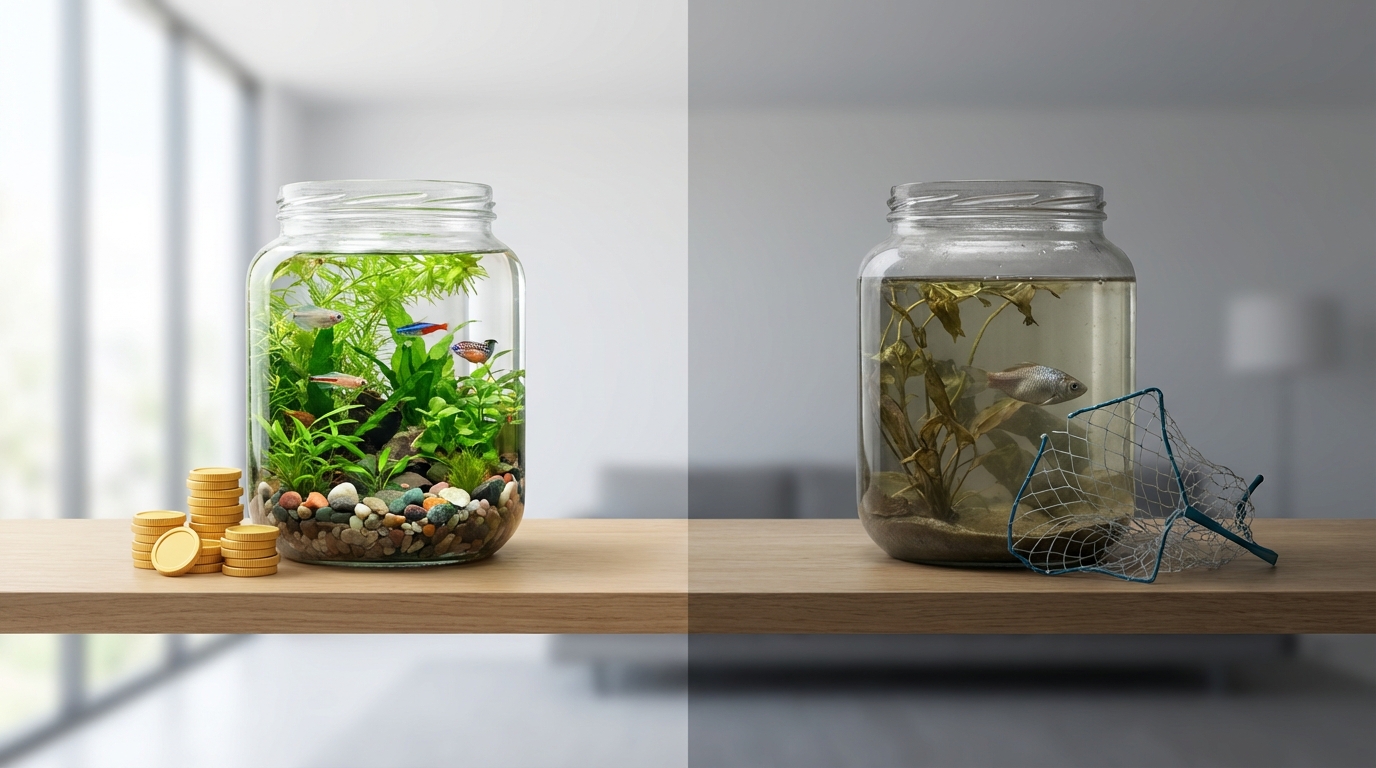 100均アクアリウムのメリット・デメリット