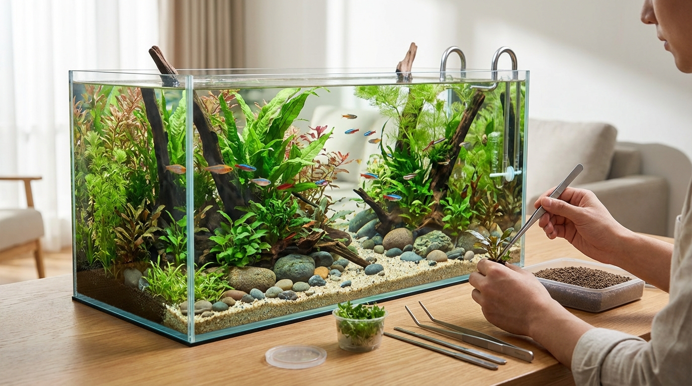 おしゃれなアクアリウム水槽を作る5ステップ【初心者向け】