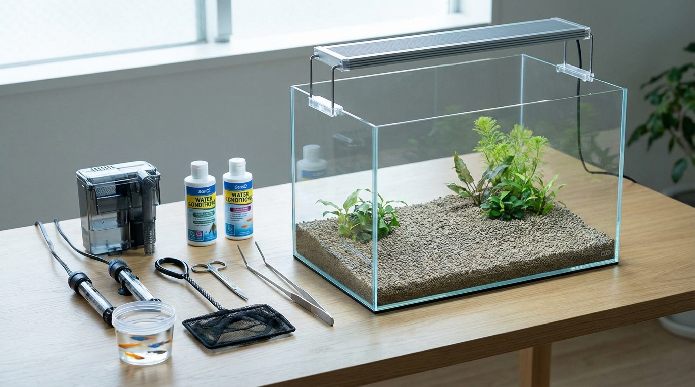 メダカ水槽に必要な道具と選び方【失敗しない準備リスト】