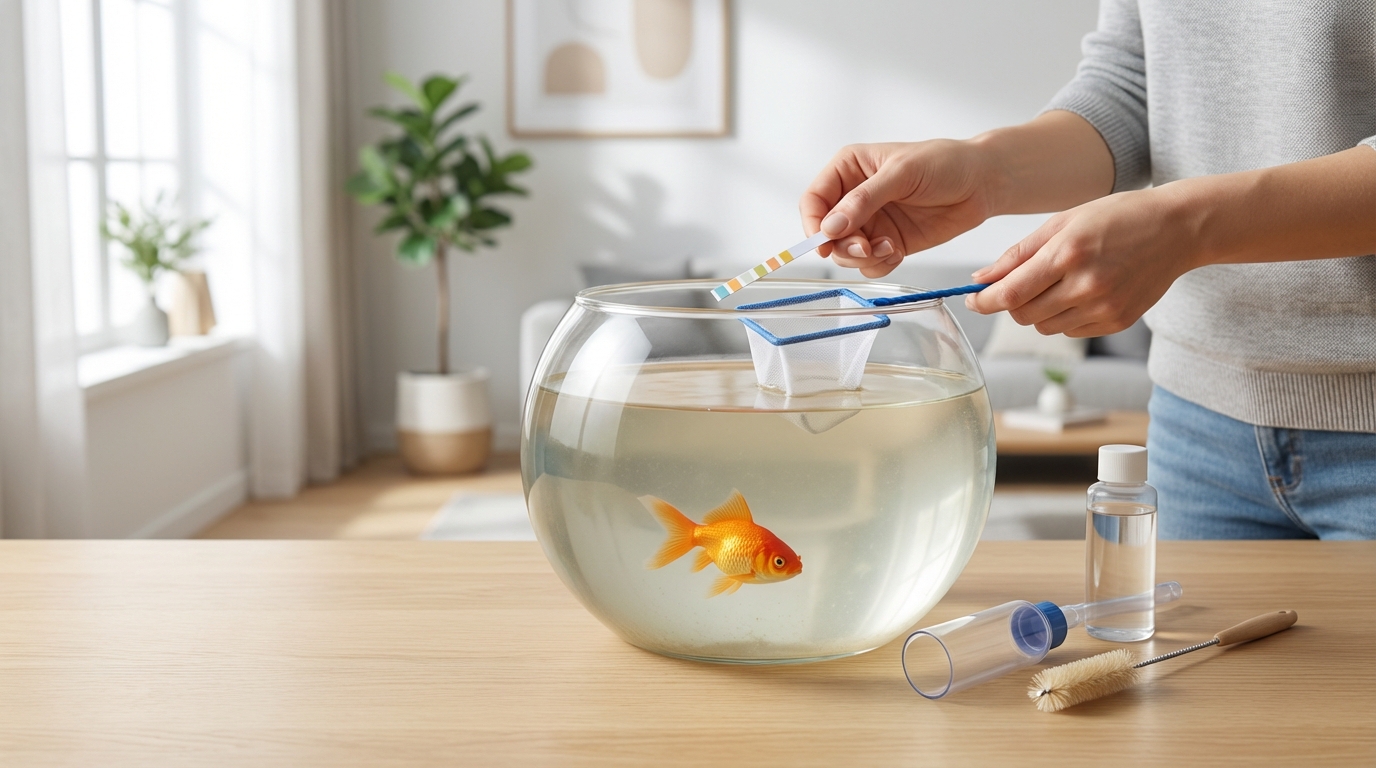 金魚鉢アクアリウムのトラブル対処法