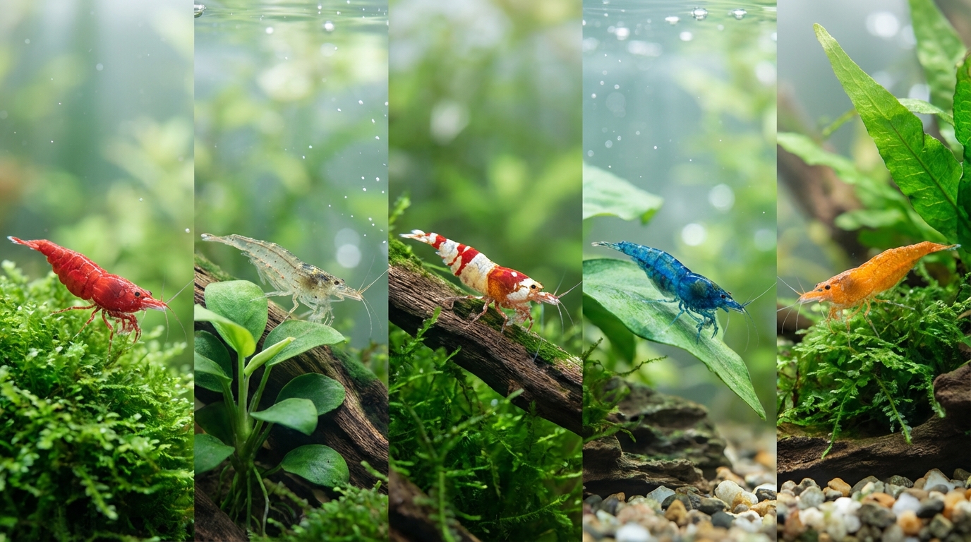 アクアリウム初心者向けエビ5種類を徹底比較