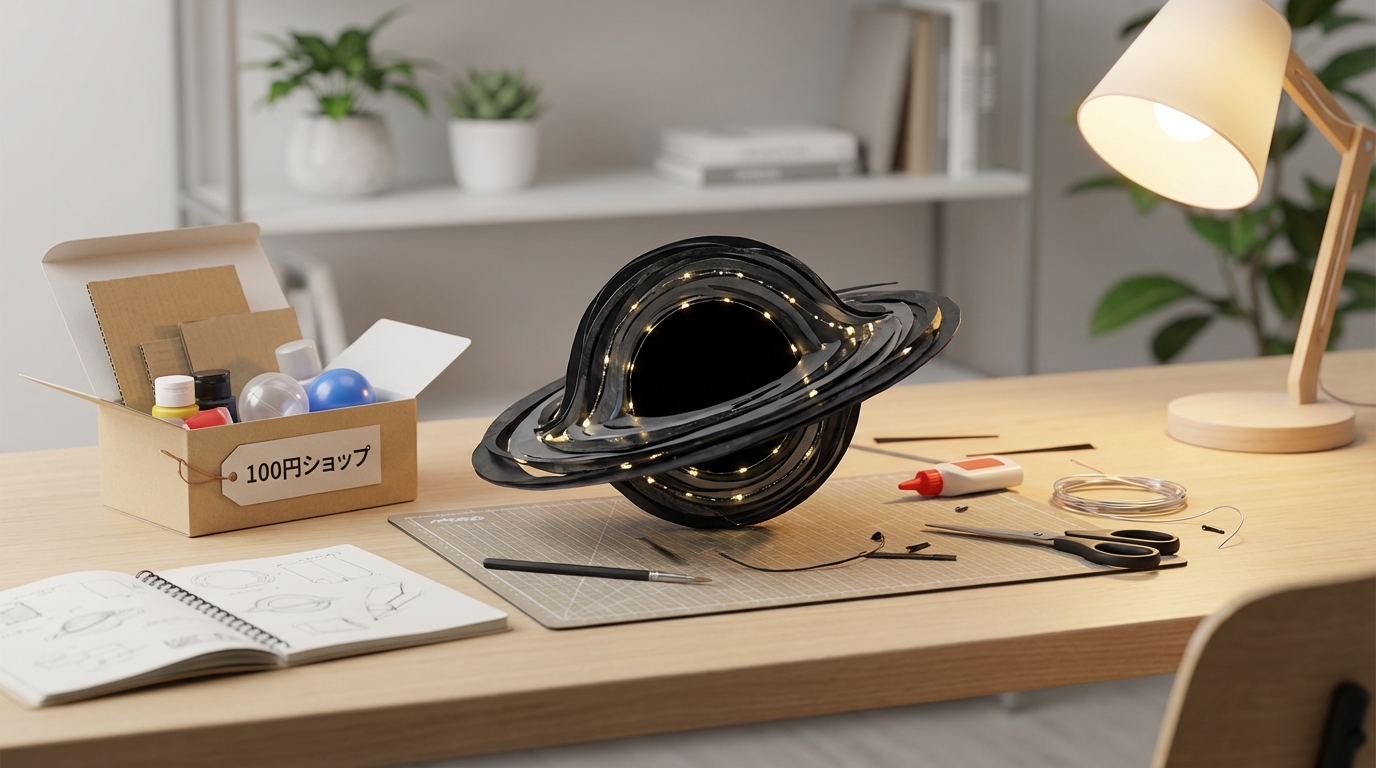 ブラックホールオブジェは自作できる？100均素材でDIYに挑戦