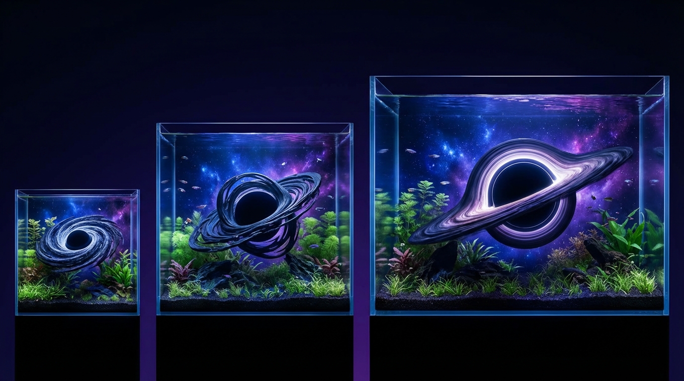 おすすめブラックホールオブジェ3選【水槽サイズ別に紹介】