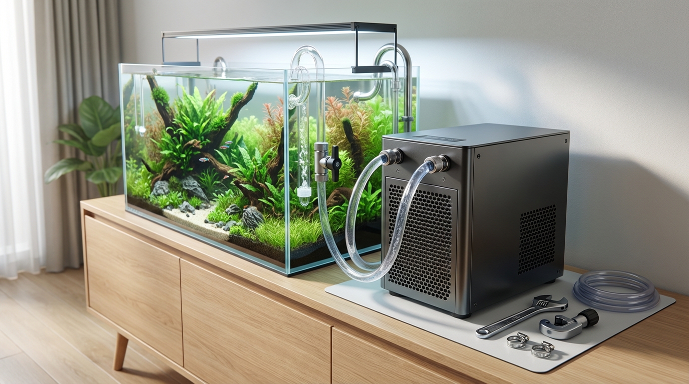 アクアリウム用クーラーの設置方法と配管接続の基本