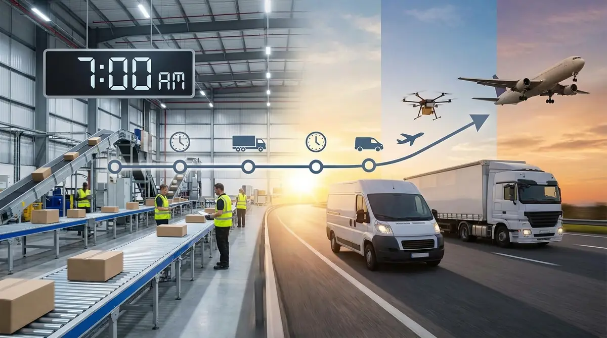 発送当日のタイムスケジュールと配送方法の選び方