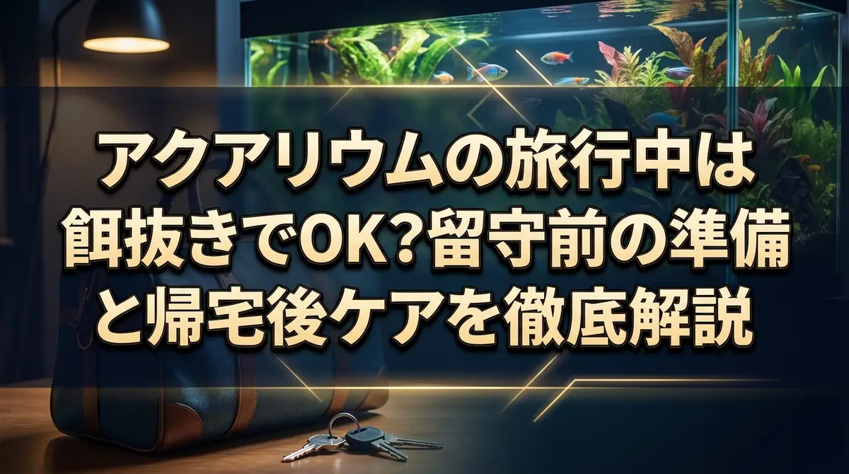 アクアリウムの旅行中は餌抜きでOK？留守前の準備と帰宅後ケアを徹底解説