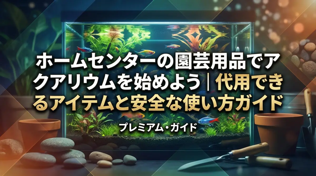 ホームセンターの園芸用品でアクアリウムを始めよう|代用できるアイテムと安全な使い方ガイド