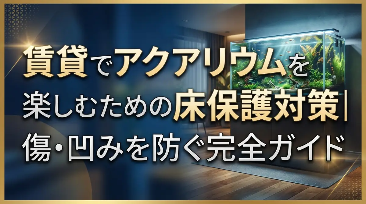 賃貸でアクアリウムを楽しむための床保護対策|傷・凹みを防ぐ完全ガイド
