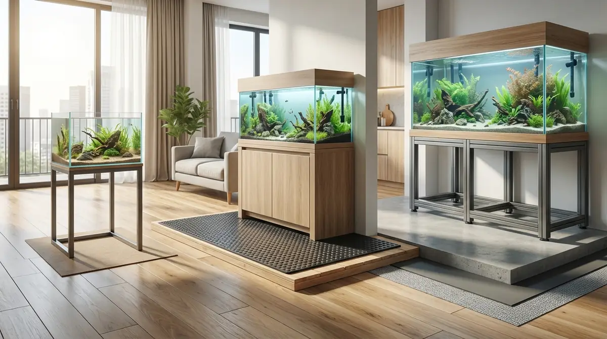 水槽サイズ別|賃貸での床対策レベル早見表