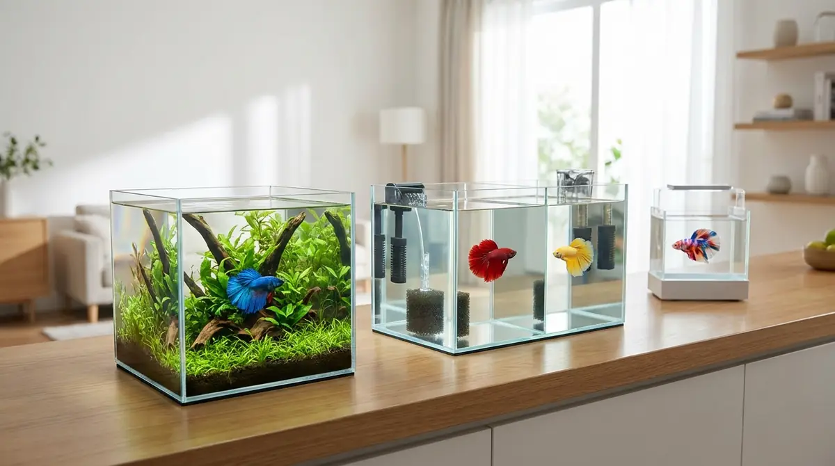 【目的別】あなたに最適なベタ水槽の選び方