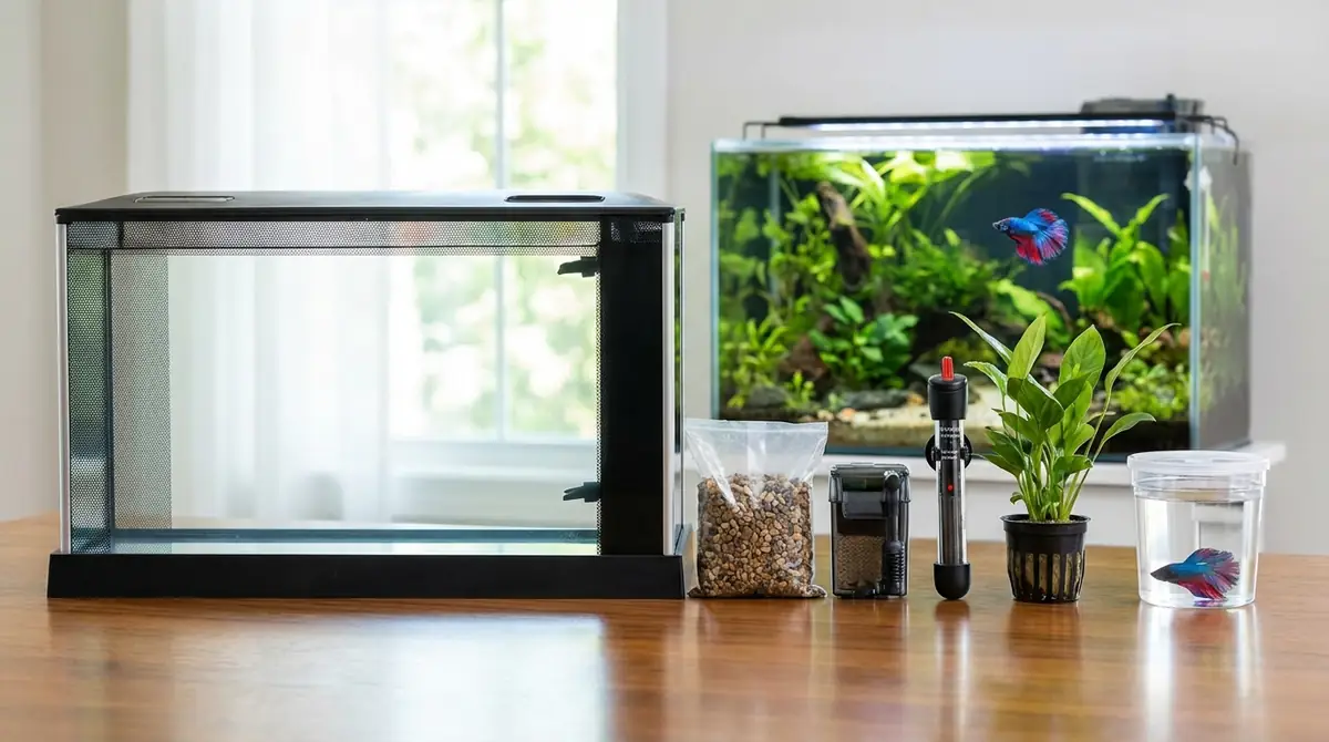 ベタ水槽の立ち上げ手順5ステップ