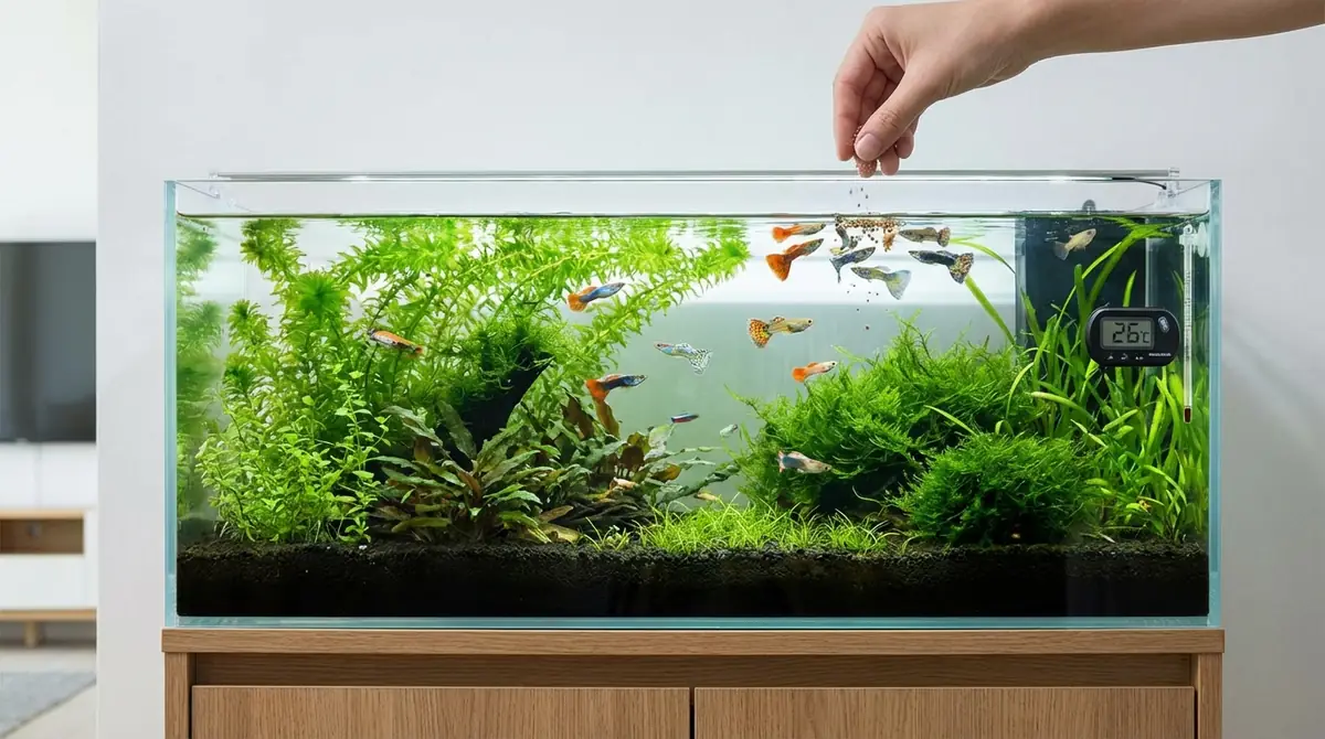 グッピーの飼い方の基本|水温・水質・餌やり