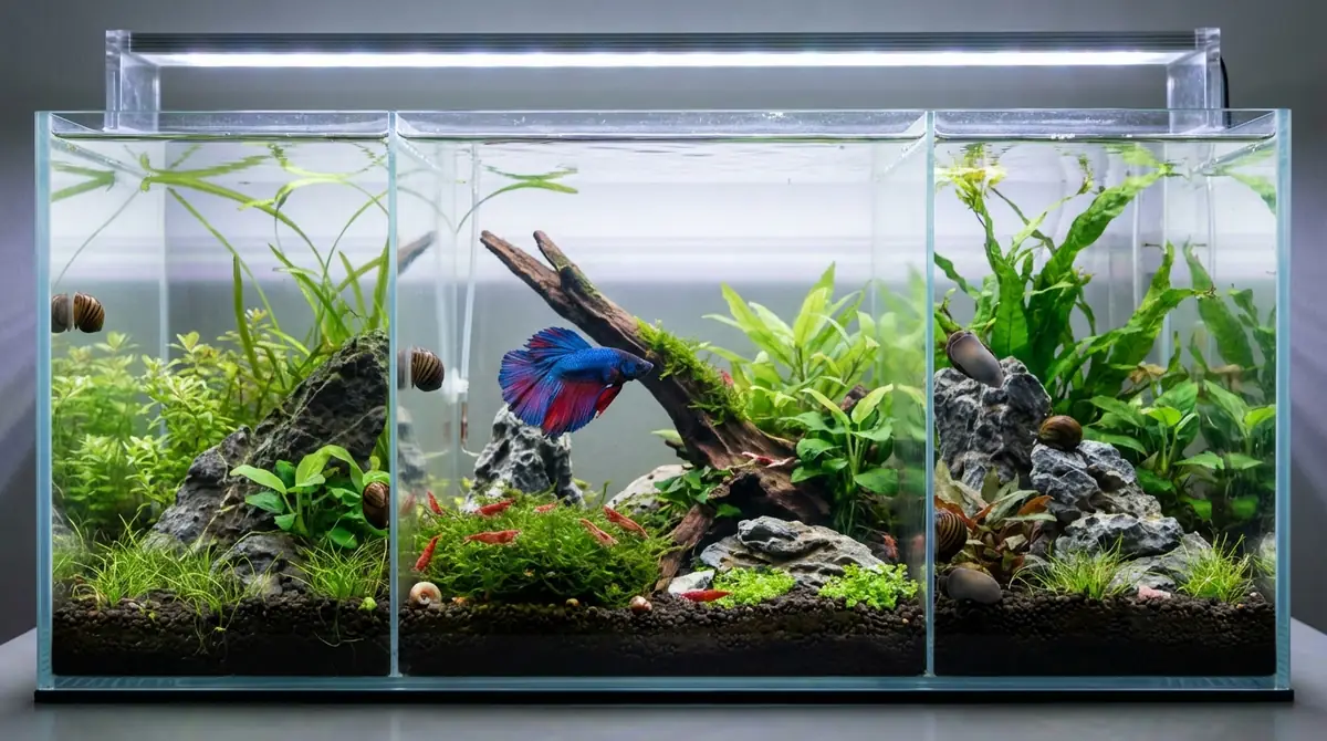 【早見表】ベタと混泳できる魚・エビ・貝の相性一覧