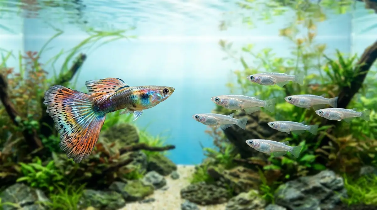 グッピーとメダカの違いを比較|混泳前に知っておきたい基礎知識