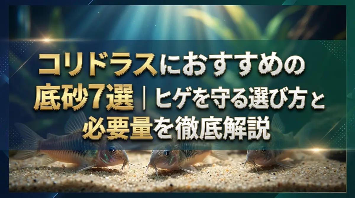 コリドラスにおすすめの底砂7選|ヒゲを守る選び方と必要量を徹底解説