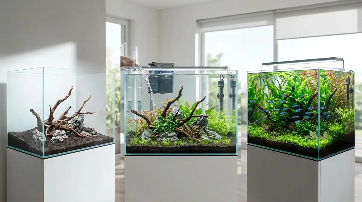 【7ステップ】水槽立ち上げからネオンテトラ導入までの手順