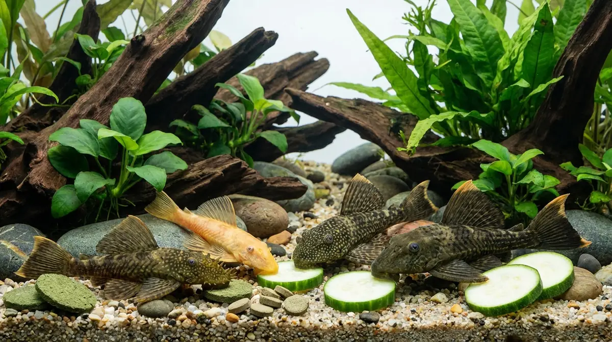 プレコの餌と与え方｜何を食べる？