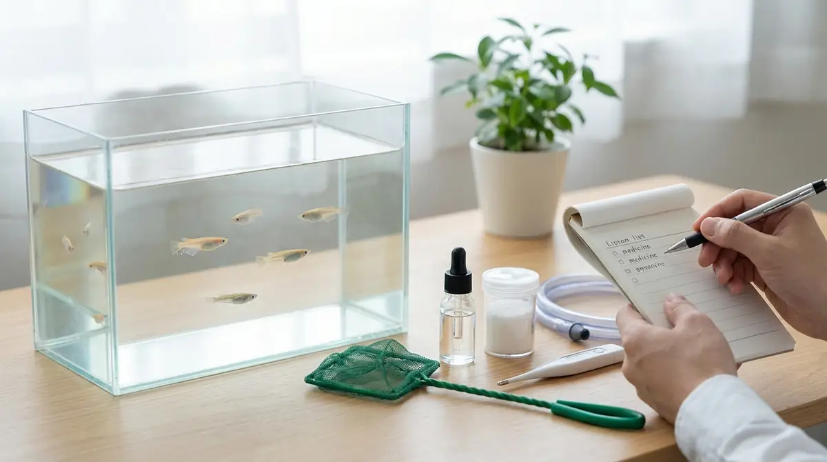 メダカの白点病治療を始める前に|準備物チェックリスト