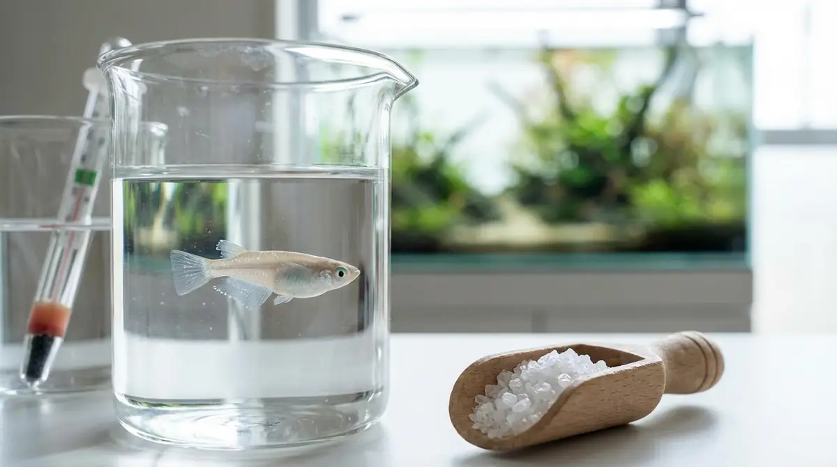 塩浴でのメダカ白点病治療手順【6ステップ】