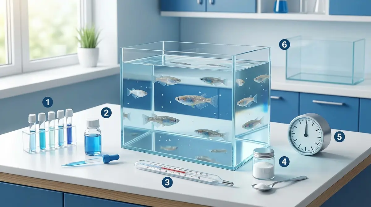 薬浴でのメダカ白点病治療手順【6ステップ】