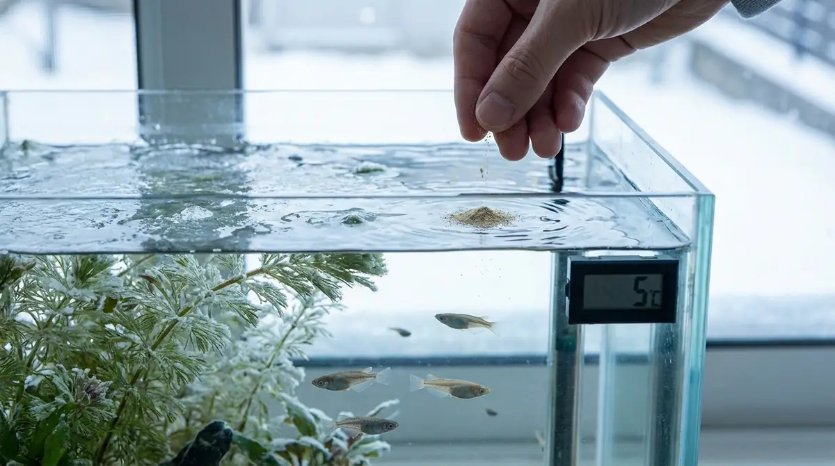 メダカの冬の餌やり完全ガイド|水温別の判断基準