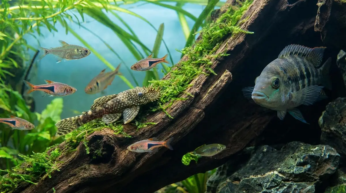 小型プレコの混泳相性|一緒に飼える魚・NGな魚