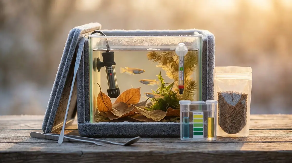 メダカの冬越しに役立つグッズと選び方