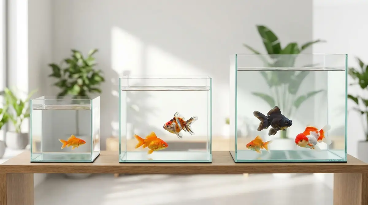 【早見表】金魚の匹数・種類別おすすめ水槽サイズ