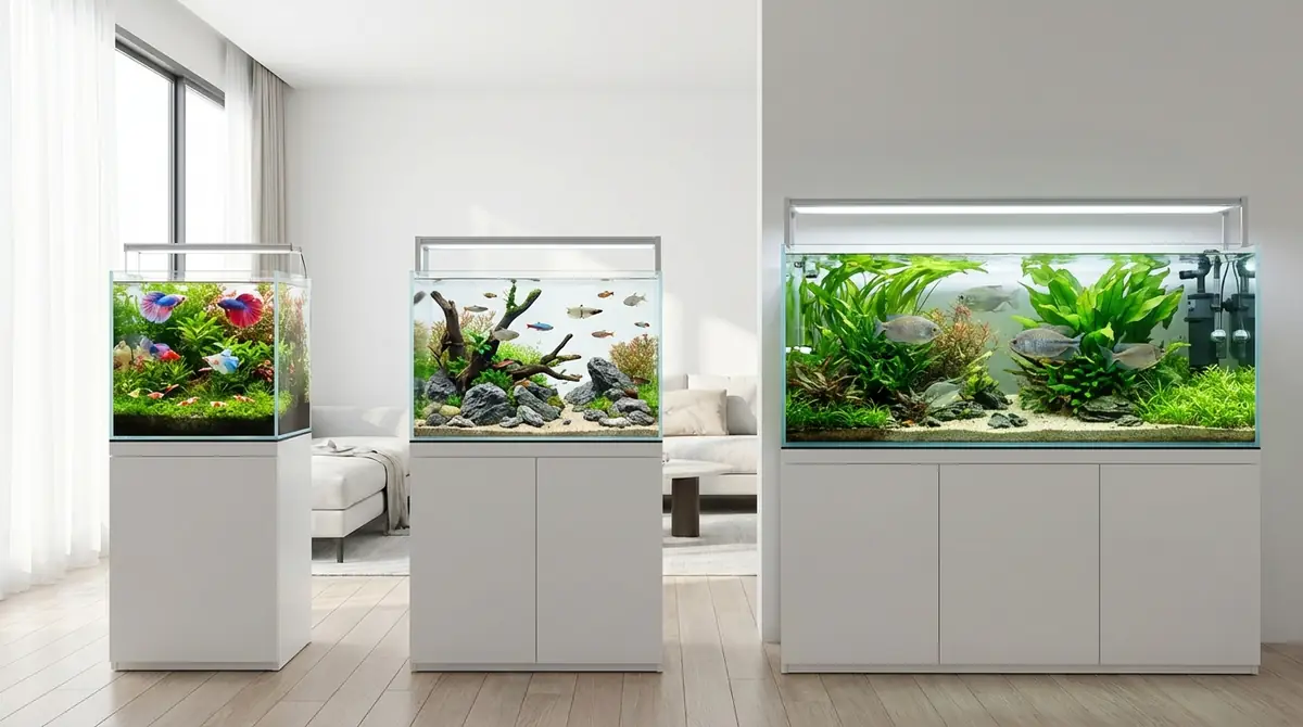 水槽サイズ別のメリット・デメリット比較