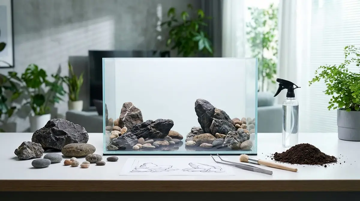 【実践】アクアリウム石組みレイアウトの作り方7ステップ