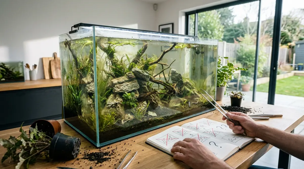アクアリウムレイアウトが上手くいかない3つの原因