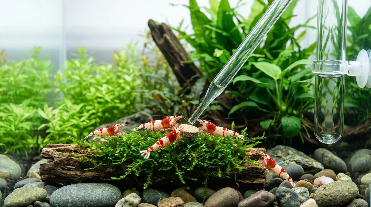 レッドビーシュリンプの日常管理|餌やり・水換え・観察のコツ