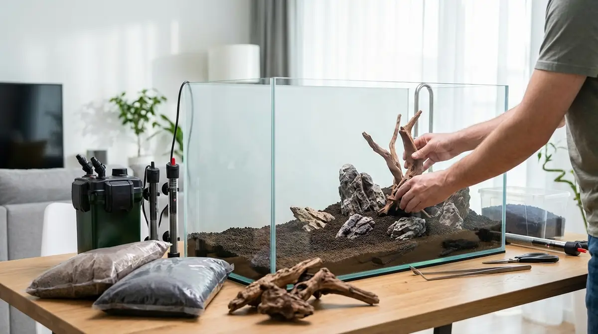 水槽の立ち上げ手順|導入前の準備を徹底解説