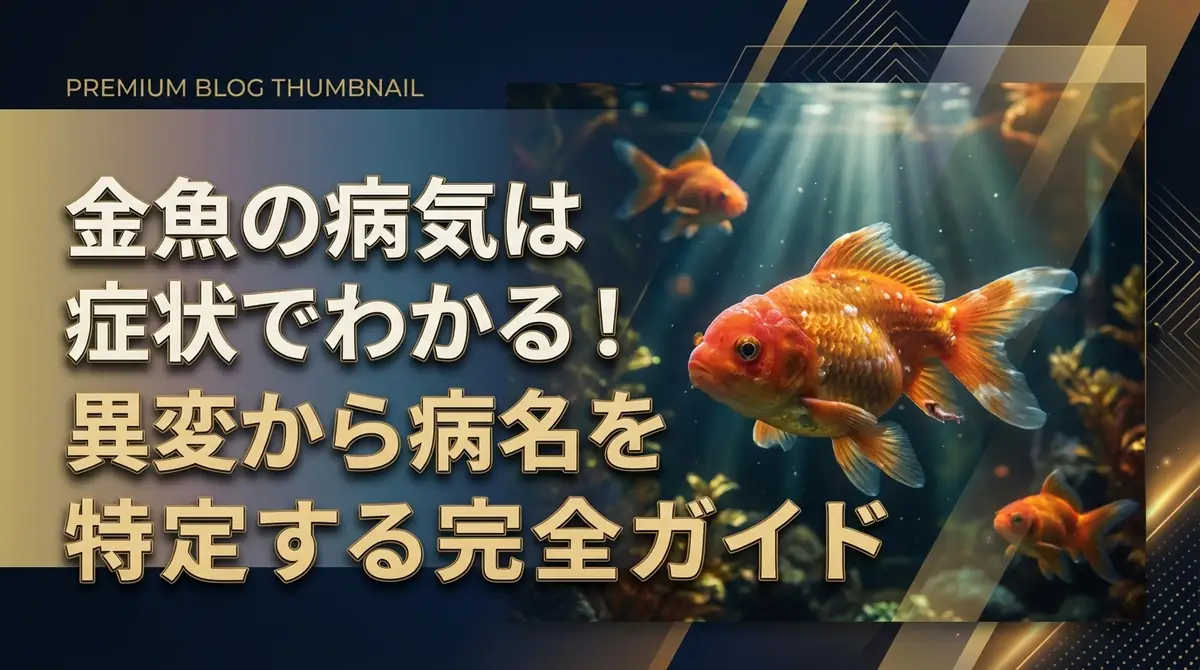 金魚の病気は症状でわかる！異変から病名を特定する完全ガイド