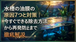 水槽の油膜の原因7つと対策｜今すぐできる除去方法から再発防止まで徹底解説