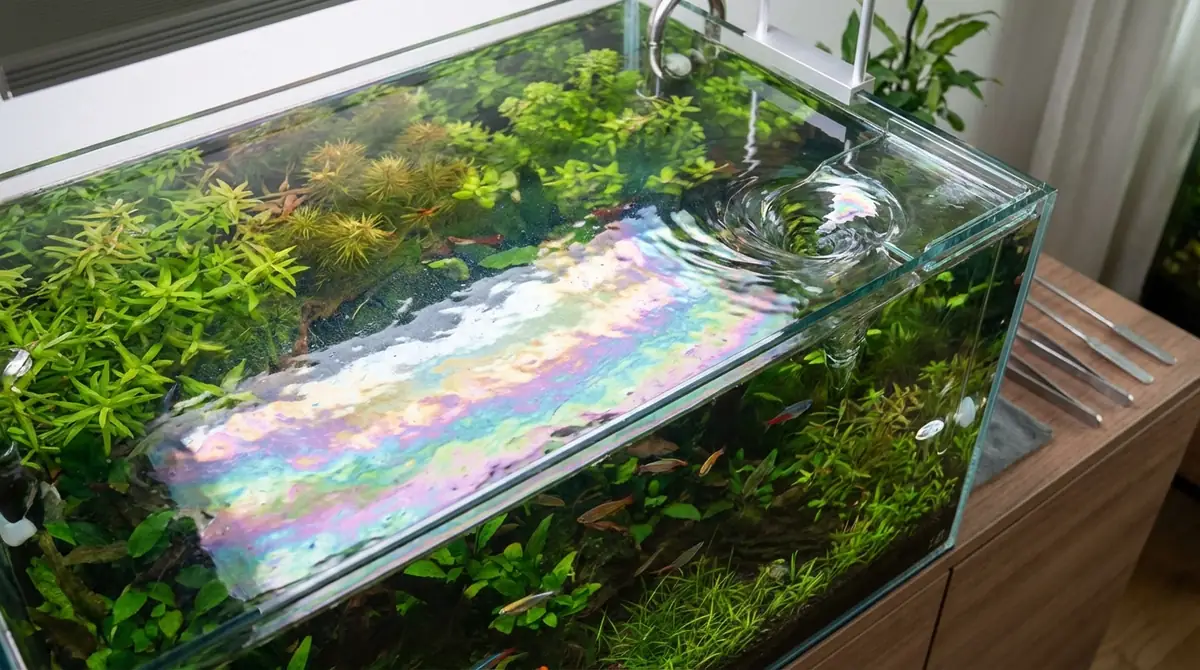 水槽の油膜とは?正体と原因・対策の早見表