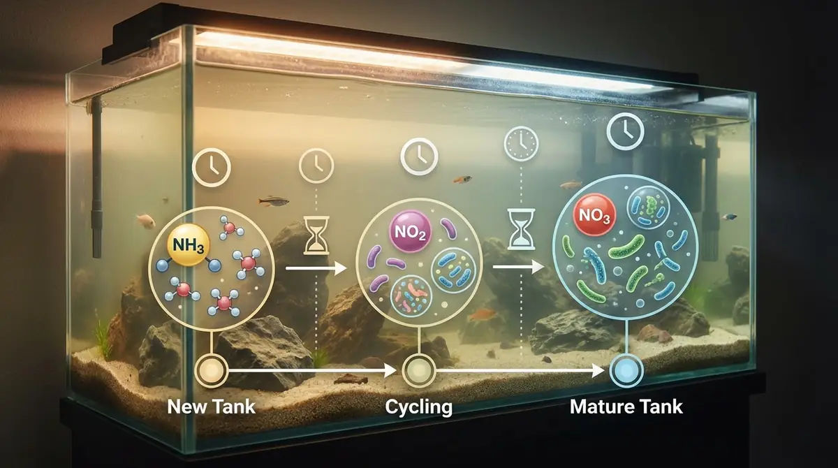 水槽の立ち上げに時間がかかる理由【図解で解説】