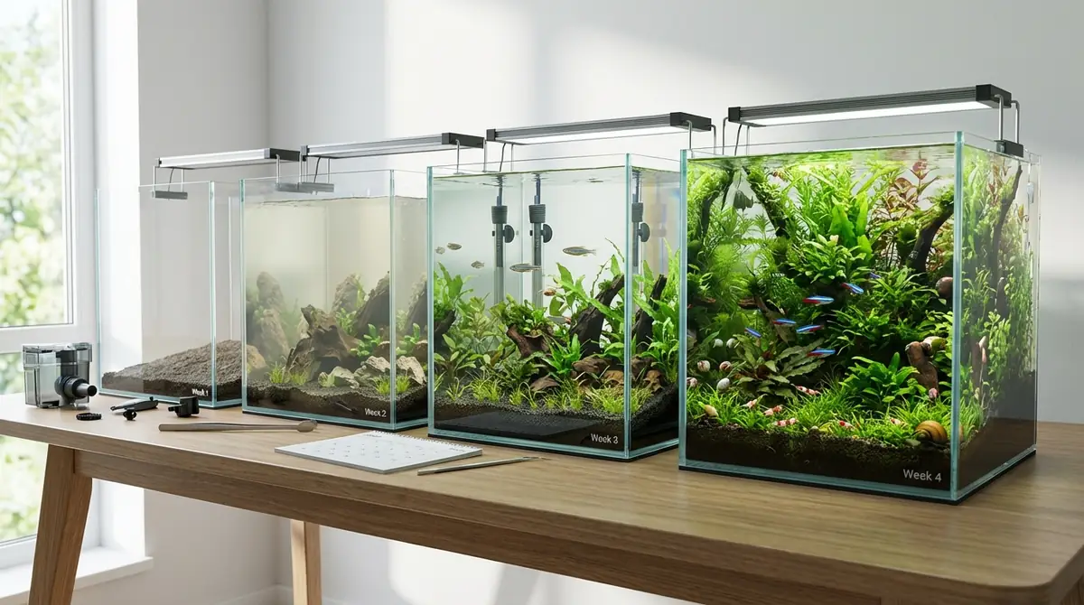 【週別スケジュール】水槽立ち上げの具体的な手順
