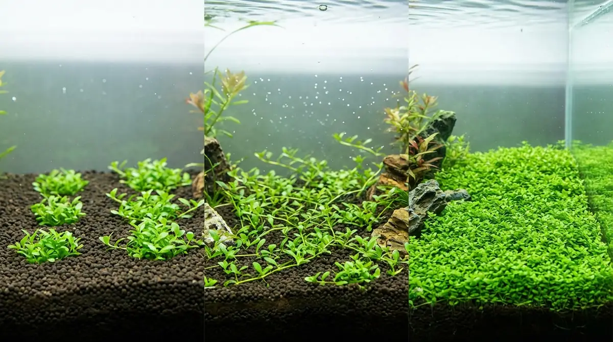 グロッソスティグマが絨毯になるまでの期間と成長過程