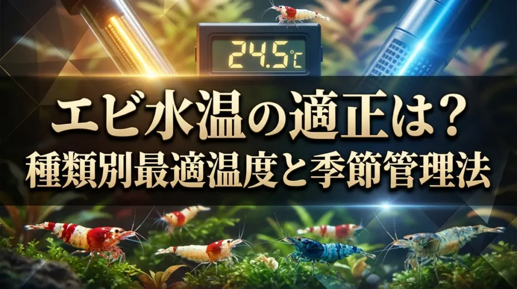 エビ水温の適正は？種類別最適温度と季節管理法
